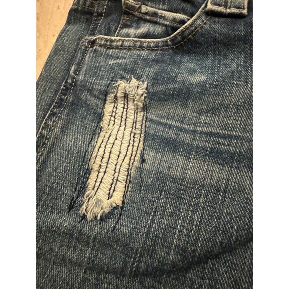 Volcom Womens Static Straight New Size 1 Waist 25 Distressed Rare Medium Wash - Picture 6 of 6